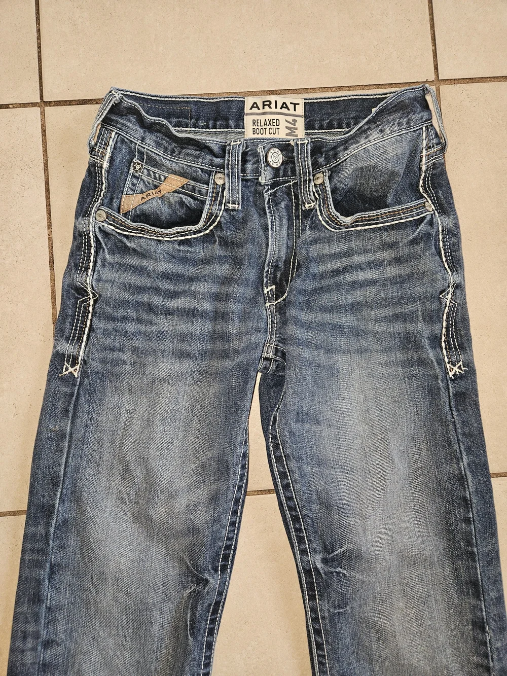 Ariat M4 Men's Blue Relaxed Straight Jeans 28/30